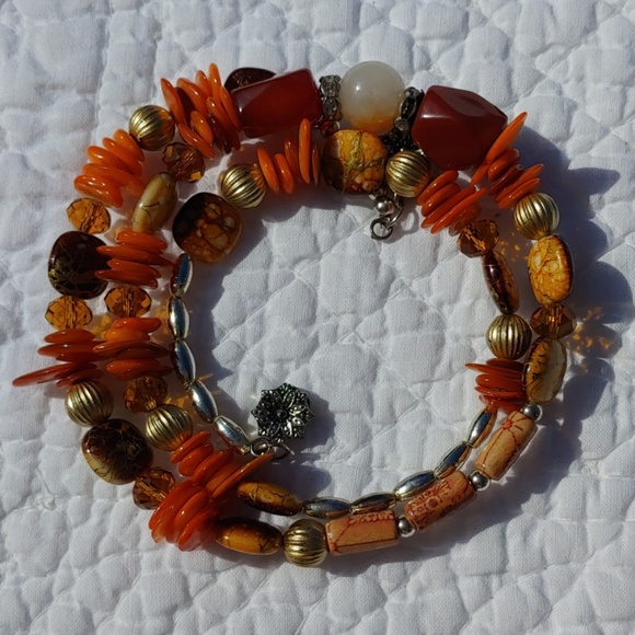 Pretty & Fun Wrap Stone & Bead Bracelet!!! - Picture 6 of 8